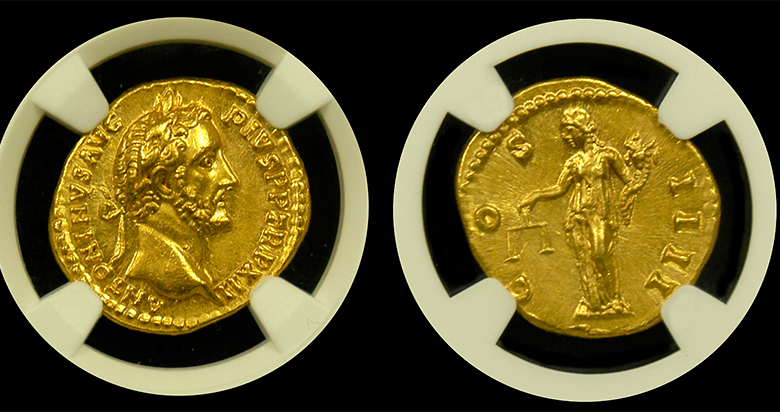 Antoninus Pius Gold Aureus Ancient Roman Coins