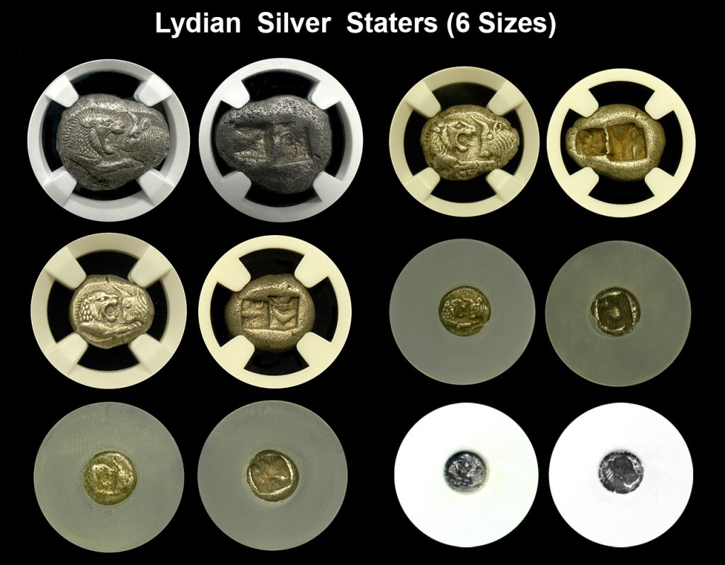 The Lydian Empire Revolutionized Commerce - 6 Silver Stater sizes