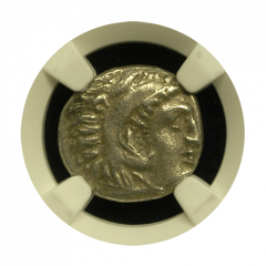 Alexander The Great Silver Drachm NGC XF