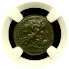 Ptolemy III Bronze Tyre NGC XF 5x3 