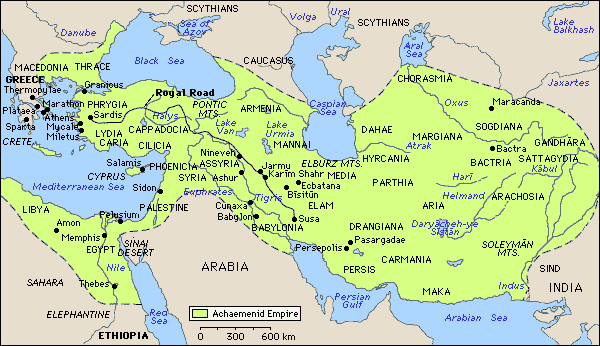 Achaemenid Empire Map