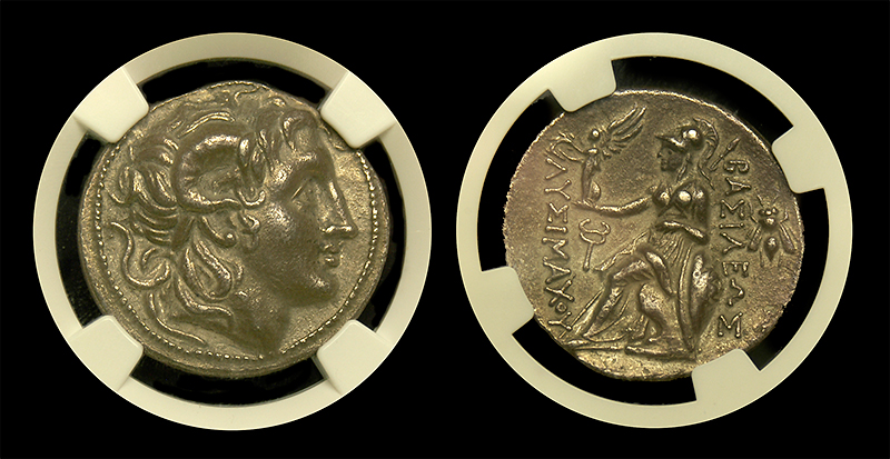  Kingdom of Thrace, Lysimachus, Silver Tetradrachm