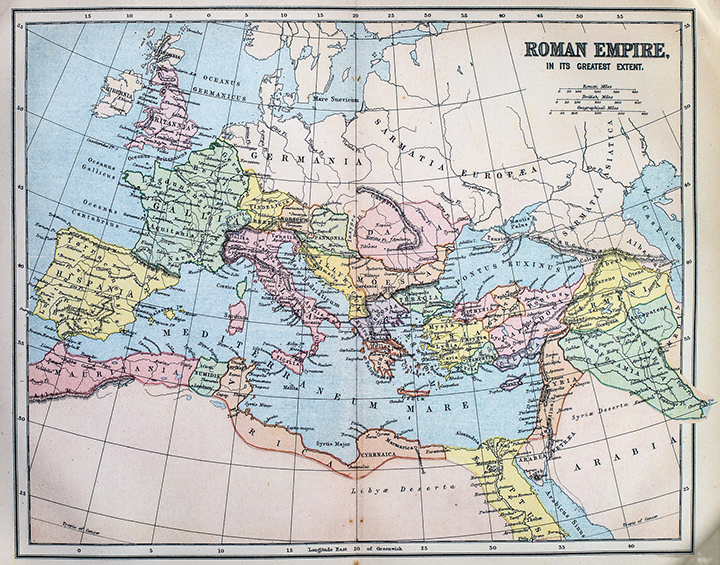 map of the Roman Empire