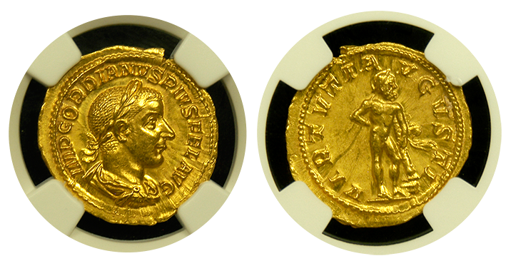 Roman Empire Gordian II Gold Aureus